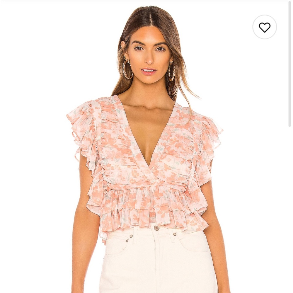 Tularosa Kaia Top XS in Blush Poppy Floral
